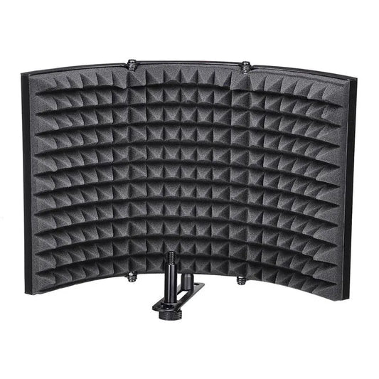 Folding Studio Microphone Isolation Shield Recording Sound Absorber Foam Panel - Image #1