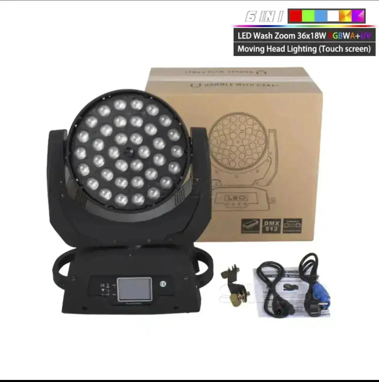 2 Pcs 36×18W 6in1 Wash Zoom Light - Image #3